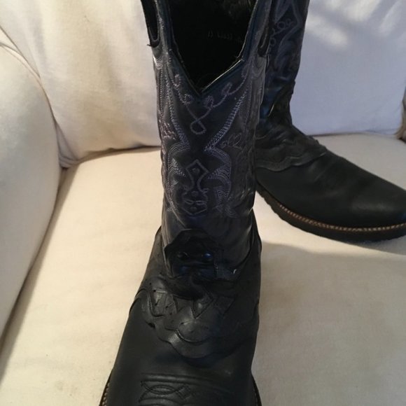 Denver Mountain Leather Western Boots Made In Mexico - Picture 14 of 16